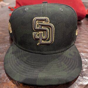 New Era 59FIFTY San Diego Padres Camo Memorial Day On-Field Hat 7 7/8